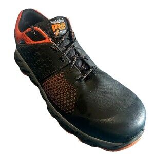 Timberland Pro Ridgework Mens 13M Black Orange Composite Toe Safety Work Shoes
